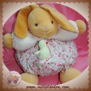 KALOO SOS DOUDOU LAPIN BOULE TISSU LIBERTY FLEUR OISEAU