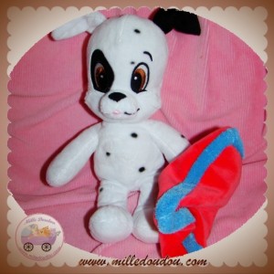 DISNEY DOUDOU CHIEN DALMATIEN NOIR BLANC MOUCHOIR ROUGE SOS