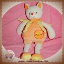 BABYNAT BABY NAT SOS DOUDOU CHAT BLANC CORPS ORANGE SOS