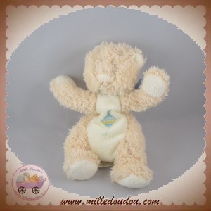 BENGY SOS DOUDOU OURS BOUCLETTE ECRU CERF VOLANT