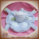 KIMBALOO SOS DOUDOU MOUTON BLANC PLAT ROND BLEU NUAGE SOS