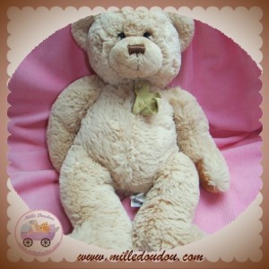 HISTOIRE D'OURS DOUDOU OURS BEIGE MARRON 35 CM SOS