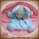 NICOTOY SOS DOUDOU SOURIS GRISE PLATE PLUME BLEU OISEAU SIMBA