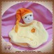 CMP DOUDOU LUTIN MARIONNETTE JAUNE ORANGE FLEUR