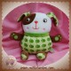 DPAM SOS DOUDOU LAPIN VERT MARRON POMME HOCHET