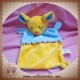 NICOTOY SOS DOUDOU SOURIS PLATE JAUNE BLEU