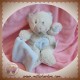 BABYNAT DOUDOU OURS BOUCLETTE GRIS MOUCHOIR BLEU SOS