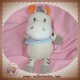 CREATIVTOYS DOUDOU ZEBRE GRIS HAUT BLEU POULE SOS