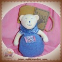 MOULIN ROTY SOS DOUDOU OURS BLANC BLEU LILA HOCHET