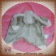 J-LINE J LINE SOS DOUDOU LAPIN BOUCLETTE GRIS PLAT VELOURS SOS