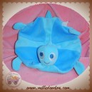 VERTBAUDET SOS DOUDOU TORTUE PLATE BLEU POCHE DEVANT