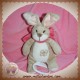 NOUKIE'S DOUDOU LAPIN OSCARINE BINZ BEIGE ROSE TREFLE MUSICAL SOS