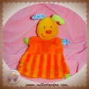 BABY CLUB C&A DOUDOU LAPIN PLAT ORANGE RAYE SOS