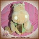 NOUKIE'S DOUDOU HIPPOPOTAME HIPPOUM BEIGE VERT MUSICAL SOS