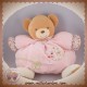 KALOO SOS DOUDOU OURS VELOURS ROSE OISEAU LILIROSE