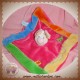 DISNEY SOS DOUDOU COCHON PORCINET PLAT ROSE FLEUR TISSU SOS