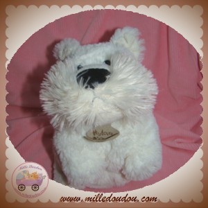 HISTOIRE D'OURS SOS DOUDOU CHIEN A POIL BLANC