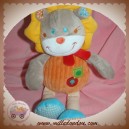 MOTS D'ENFANTS DOUDOU LION ORANGE JAMBES SOS