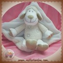 NICOTOY SOS DOUDOU MOUTON BLANC CUIR RETOURNE CAPE MOUCHOIR