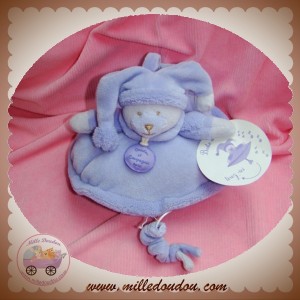 DOUDOU ET COMPAGNIE OURS VIOLET MUSICAL ROND MACARON SOS