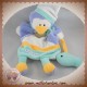 DOUDOU ET COMPAGNIE MARIO PINGOUIN MARIONNETTE BLEU VERT GRAINE DC2194 SOS