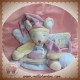 SOS DOUDOU ET COMPAGNIE SOURIS MARIONNETTE VIOLET GRIS DC2385