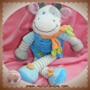 BEBEREVE SOS DOUDOU VACHE GIRAFE GRIS SALOPETTE BLEU ECHARPE NICOTOY