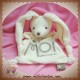 CLAYEUX SOS DOUDOU LAPIN PLAT ECRU BLANC MOI HOCHET RAYNAUD