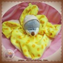 ELUZ SOS DOUDOU RAT SOURIS GRIS PLAT JAUNE A POIS