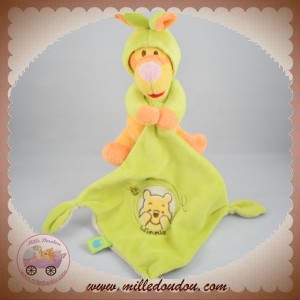 DISNEY SOS DOUDOU TIGROU ORANGE DEGUISE MOUCHOIR VERT SOS