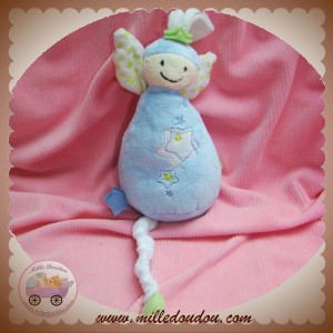 VERTBAUDET SOS DOUDOU ROI ANGE BLEU MUSICAL ETOILE LUTIN