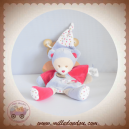 BABYNAT DOUDOU OURS PLAT ROSE VIOLET CAPUCINE SOS