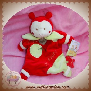 BABYNAT BABY NAT DOUDOU COCCINELLE COCCI MARIONNETTE ROUGE VERT SOS