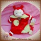 BABYNAT BABY NAT DOUDOU COCCINELLE COCCI MARIONNETTE ROUGE VERT SOS