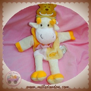 BABYNAT BABY NAT SOS DOUDOU VACHE MARIONNETTE JAUNE ROSE ORANGE