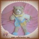 BABYNAT BABY NAT SOS DOUDOU OURS BEIGE MARIONNETTE ECRU BLEU JAUNE