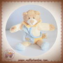 BABYNAT BABY NAT SOS DOUDOU OURS BEIGE MARIONNETTE ECRU BLEU JAUNE