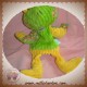 BABYNAT BABY NAT DOUDOU GRENOUILLE VERTE MARIONNETTE JAUNE FLEUR SOS