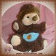 BABYNAT BABY NAT DOUDOU HERISSON MARIONNETTE MARRON SOS