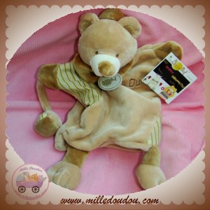 BABYNAT BABY NAT DOUDOU OURS MARIONNETTE MARRON SOS