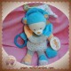 BABYNAT DOUDOU OURS EVEIL ACTIVITES BLEU ORANGE CAPUCIN SOS