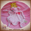 BABYNAT BABY NAT SOS DOUDOU SOURIS ROSE PLAT MOUCHOIR ROND