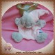 BABYNAT SOS DOUDOU OURS GRIS PLAT ROSE POIL CROIX SOS