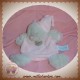 BABYNAT SOS DOUDOU OURS GRIS PLAT ROSE POIL CROIX SOS