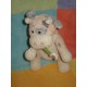 TCF DOUDOU PELUCHE VACHE ROSE ECRU FLEUR TOUT COMPTE FAIT