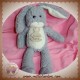 HISTOIRE D'OURS DOUDOU LAPIN GRIS BLANC SOS