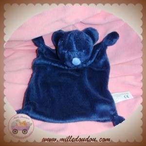 NICOTOY DOUDOU OURS PLAT RECTANGLE BLEU SOS NICOTOY DOUDOU OURS PLAT RECTANGLE BLEU SOS