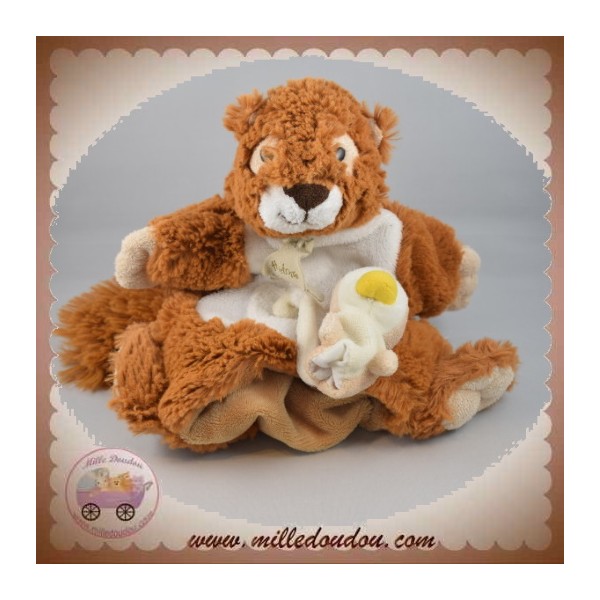 Doudou Histoire d'ours Marmotte Marron marionnette - Studio