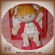 DOUDOU ET COMPAGNIE POUPEE FILLE BLONDE ROBE ROSE LOVE SOS