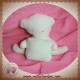 ABSORBA SOS DOUDOU OURS BLANC COUSSIN OREILLER VERT